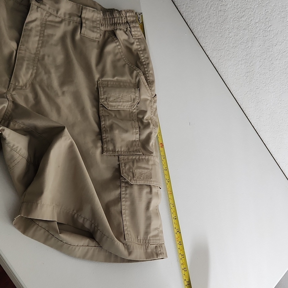 5.11 Tactical Shorts Mens Size 36 Beige Cargo Multiple Pockets FLAWED - Picture 9 of 12